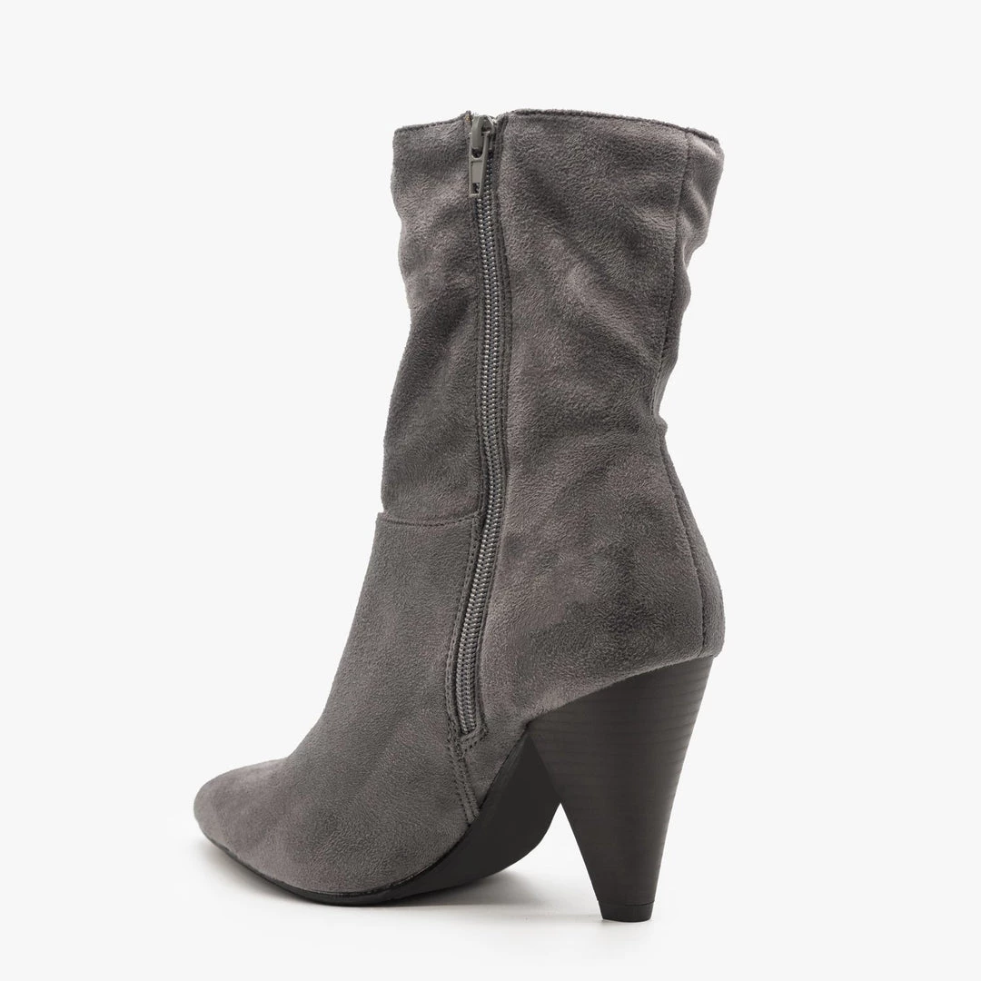 Qupid Shoes Newest Arrivals Sassy Mid-Calf Heeled Boots FINAL SALE 4 Qupid Shoes Newest Arrivals Sassy Mid-Calf Heeled Boots FINAL SALE