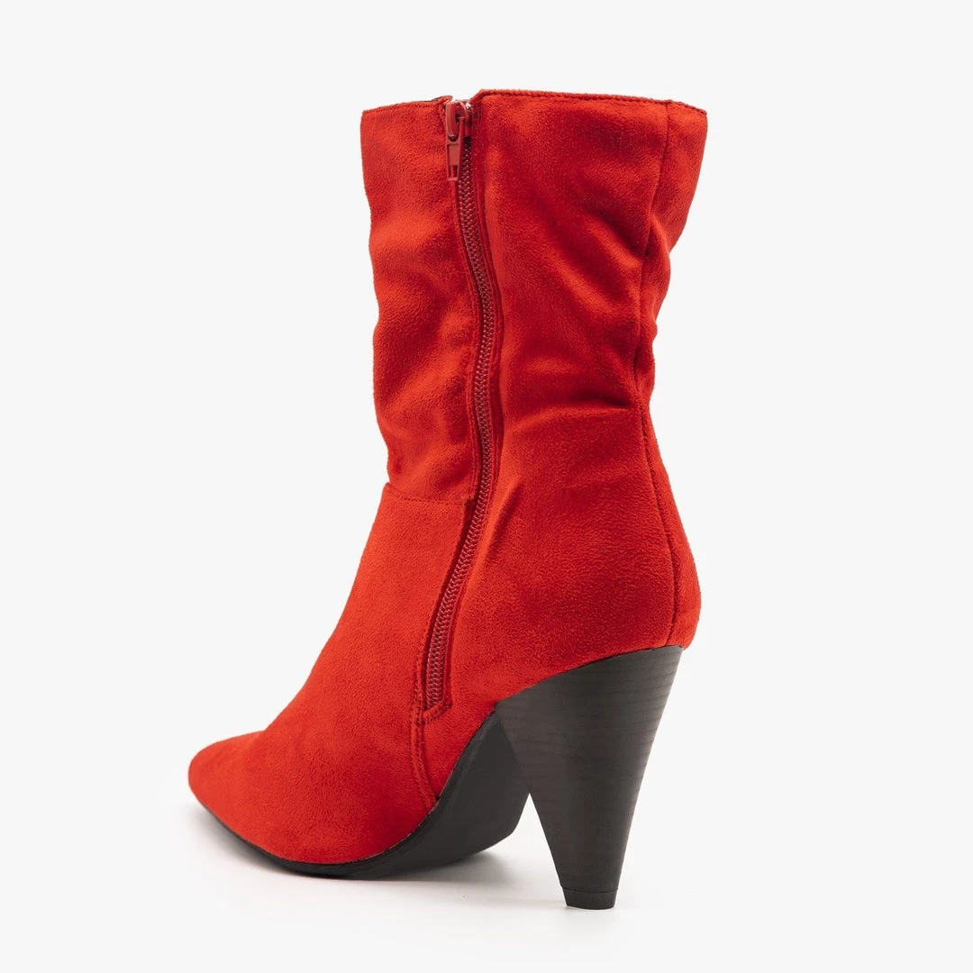 Qupid Shoes Newest Arrivals Sassy Mid-Calf Heeled Boots FINAL SALE 2 Qupid Shoes Newest Arrivals Sassy Mid-Calf Heeled Boots FINAL SALE
