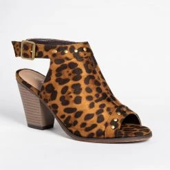 Mata Sassy Open-Toe Studded Booties