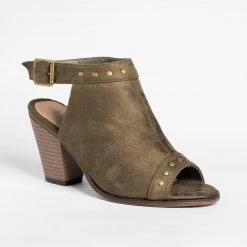 Mata Sassy Open-Toe Studded Booties