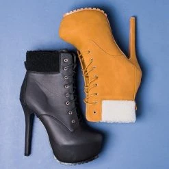 Bella Marie Newest Arrivals Sassy Platform Ankle Boots