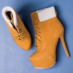 Bella Marie Newest Arrivals Sassy Platform Ankle Boots