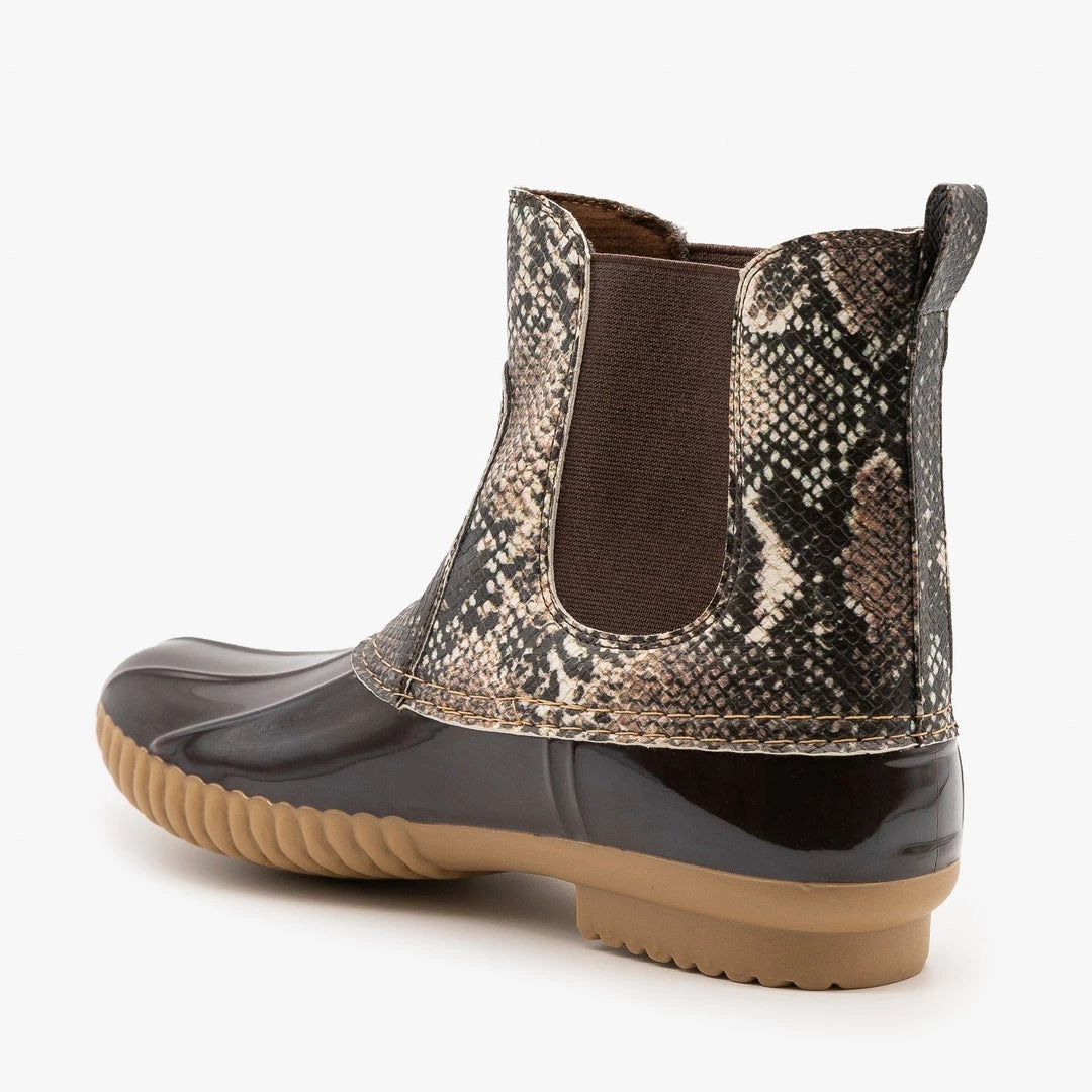 Shoetopia Sassy Snake Print Rain Boots 2 Shoetopia Sassy Snake Print Rain Boots