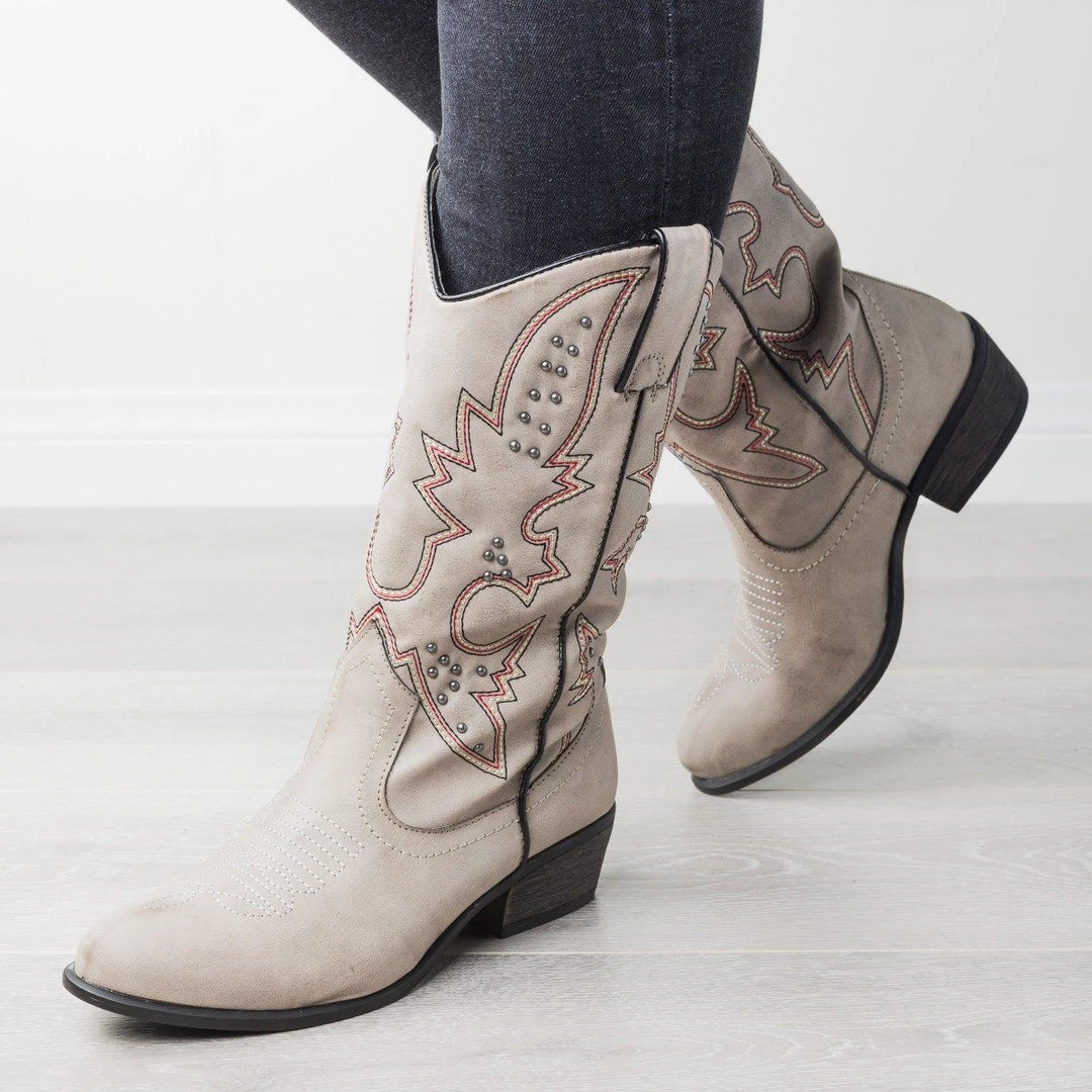 Bamboo Shoes Sassy Studded Cowboy Boots Newest Arrivals 2 Bamboo Shoes Sassy Studded Cowboy Boots Newest Arrivals
