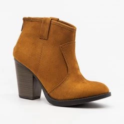Soda Shoes Sassy Western-Inspired Ankle Booties