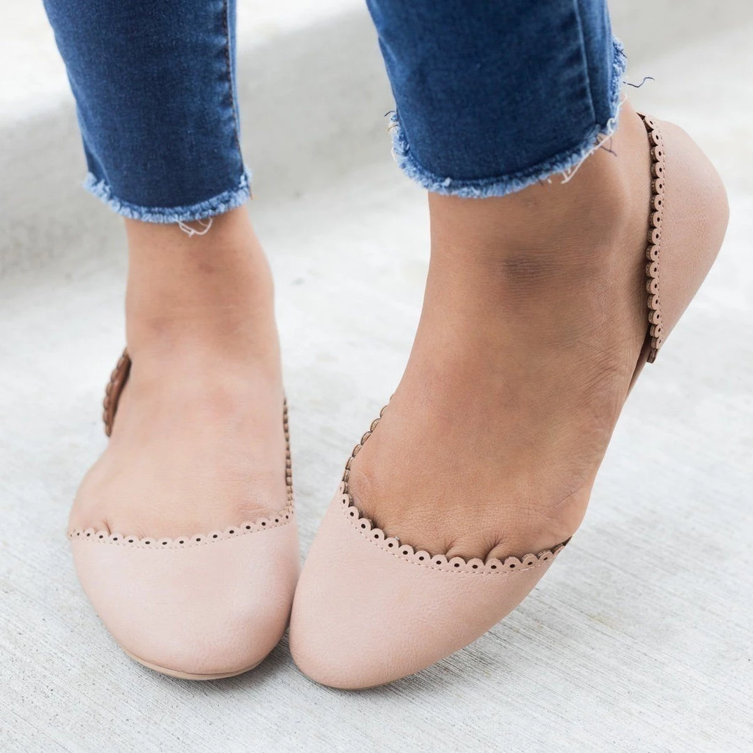 Qupid Shoes Scalloped D'orsay Flats Newest Arrivals 1 Qupid Shoes Scalloped D'orsay Flats Newest Arrivals