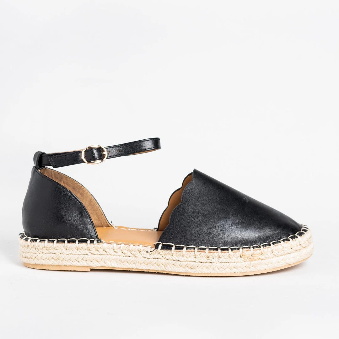 Qupid Shoes Scalloped Edge Espadrille Flats 3 Qupid Shoes Scalloped Edge Espadrille Flats