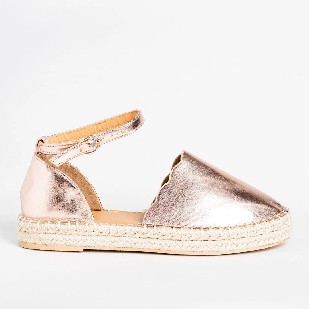 Qupid Shoes Scalloped Edge Espadrille Flats 1 Qupid Shoes Scalloped Edge Espadrille Flats
