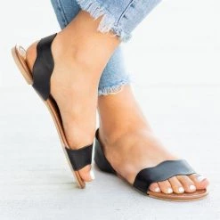 Qupid Shoes Newest Arrivals Scalloped Edge Slip-On Sandals 16 Qupid Shoes Newest Arrivals Scalloped Edge Slip-On Sandals