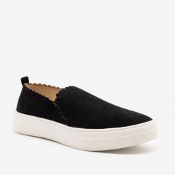 Mata Scalloped Edge Slip On Sneakers Newest Arrivals