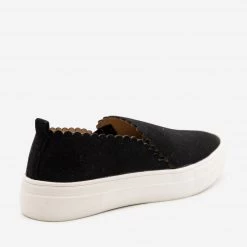 Mata Scalloped Edge Slip On Sneakers Newest Arrivals