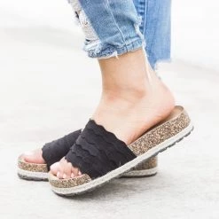 Nature Breeze Scalloped Espadrille Cork Slides Newest Arrivals 14 Nature Breeze Scalloped Espadrille Cork Slides Newest Arrivals