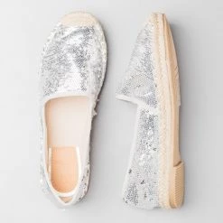 Bella Marie Newest Arrivals Sequin Espadrille Flats