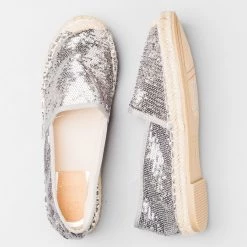 Bella Marie Newest Arrivals Sequin Espadrille Flats