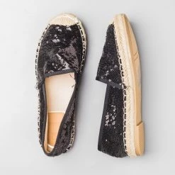 Bella Marie Newest Arrivals Sequin Espadrille Flats