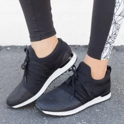 Qupid Shoes Sequin Laced Athleisure Sneakers Newest Arrivals