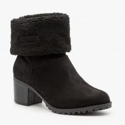 Cherish Sherpa Cuff Winter Booties 11 Cherish Sherpa Cuff Winter Booties