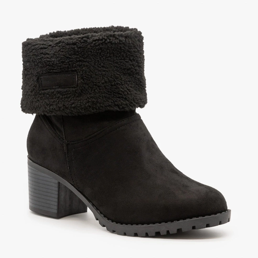 Cherish Sherpa Cuff Winter Booties 6 Cherish Sherpa Cuff Winter Booties