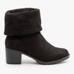 Cherish Sherpa Cuff Winter Booties 9 Cherish Sherpa Cuff Winter Booties