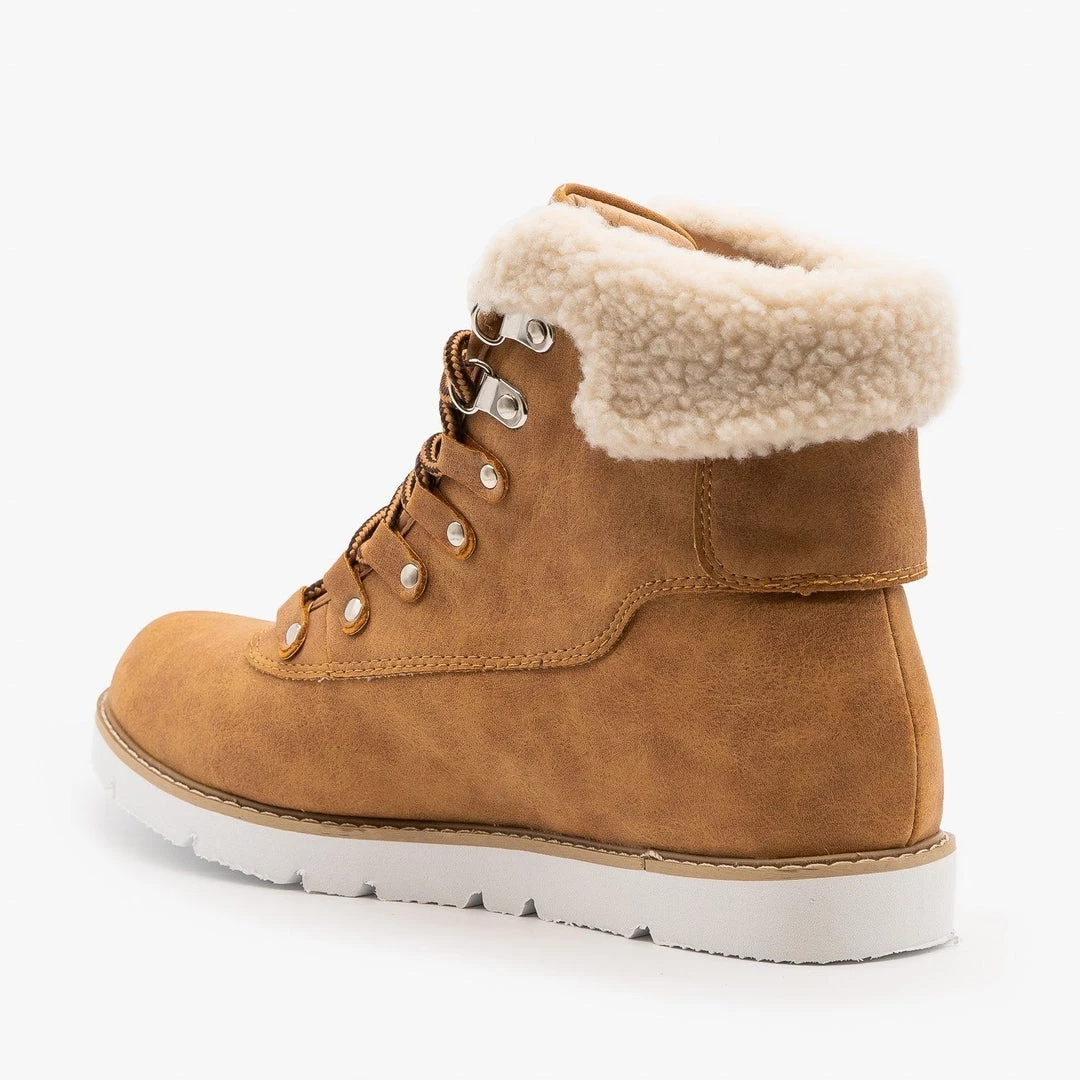 Chase & Chloe Newest Arrivals Sherpa Cuff Winter Boots 6 Chase & Chloe Newest Arrivals Sherpa Cuff Winter Boots