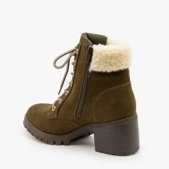 Bamboo Sherpa Cuffed Ankle Booties FINAL SALE