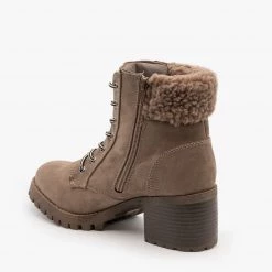 Bamboo Sherpa Cuffed Ankle Booties FINAL SALE