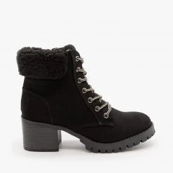 Bamboo Sherpa Cuffed Ankle Booties FINAL SALE
