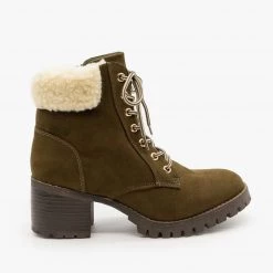 Bamboo Sherpa Cuffed Ankle Booties FINAL SALE