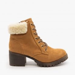 Bamboo Sherpa Cuffed Ankle Booties FINAL SALE