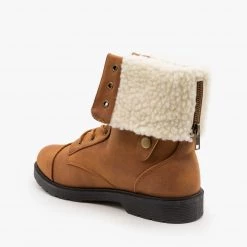 Weeboo Newest Arrivals Sherpa Cuffed Combat Boots FINAL SALE 7 Weeboo Newest Arrivals Sherpa Cuffed Combat Boots FINAL SALE