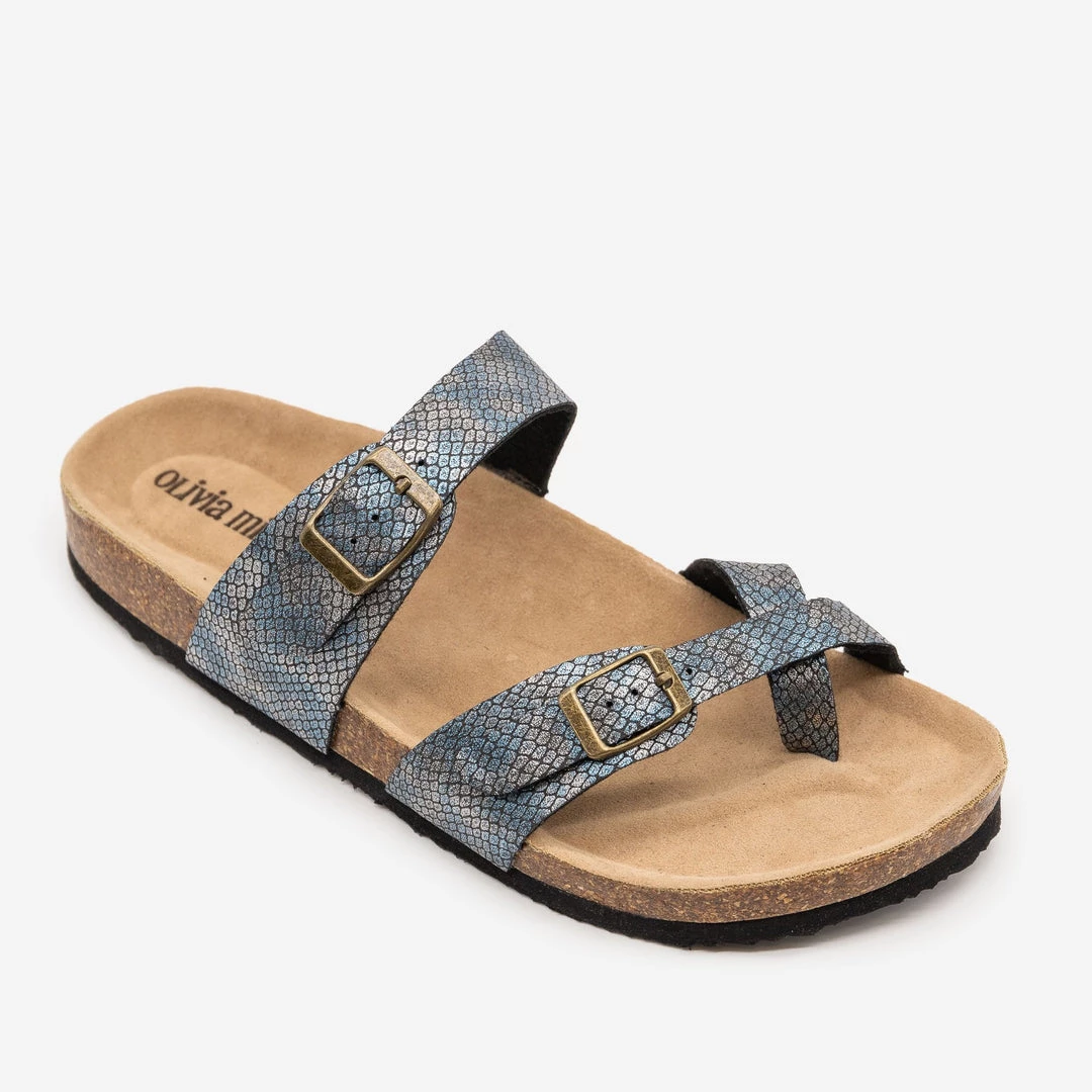 Olivia Miller Shimmery Metallic Snake Print Sandals Newest Arrivals 3 Olivia Miller Shimmery Metallic Snake Print Sandals Newest Arrivals