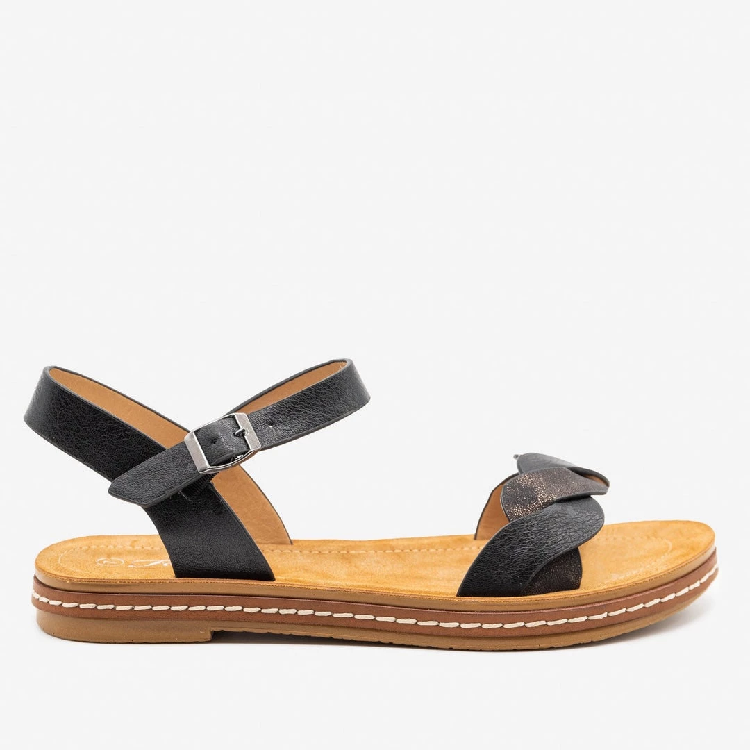 Forever Newest Arrivals Shimmery Twist-Braided Sandals 3 Forever Newest Arrivals Shimmery Twist-Braided Sandals