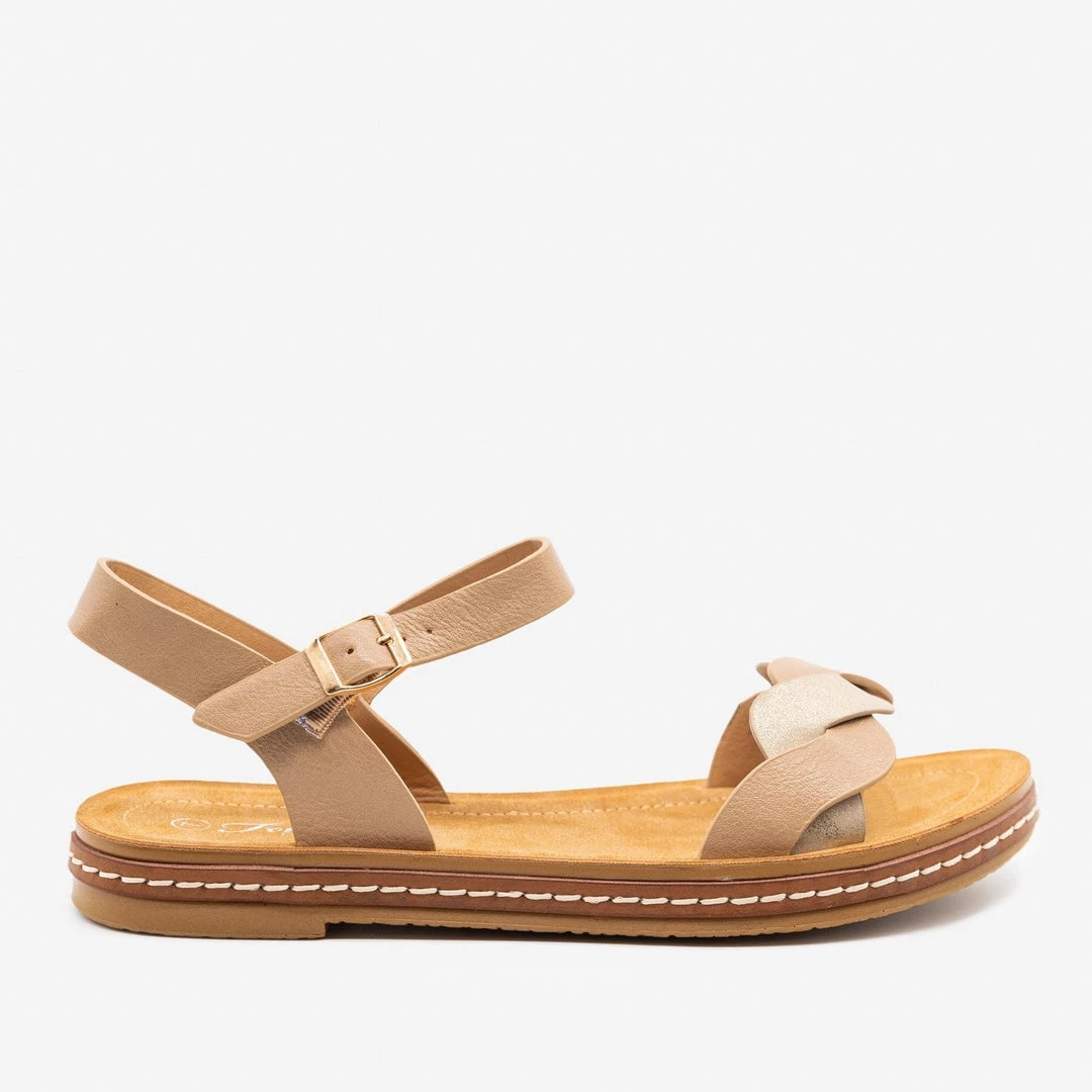 Forever Newest Arrivals Shimmery Twist-Braided Sandals 5 Forever Newest Arrivals Shimmery Twist-Braided Sandals