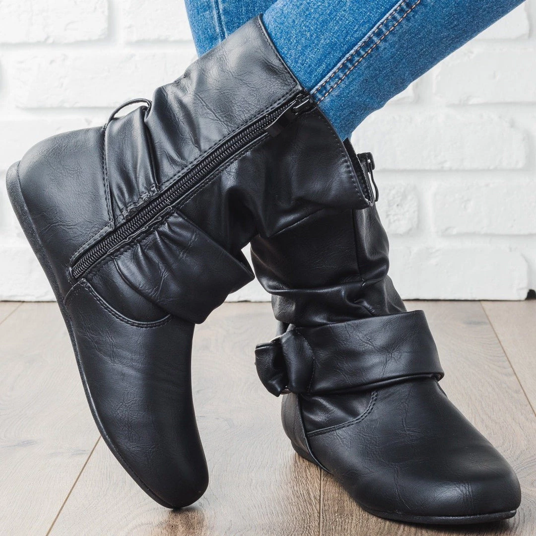 Forever Side Buckle Slouchy Boots 3 Forever Side Buckle Slouchy Boots