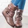 Forever Side Buckle Slouchy Boots