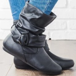 Forever Side Buckle Slouchy Boots 15 Forever Side Buckle Slouchy Boots