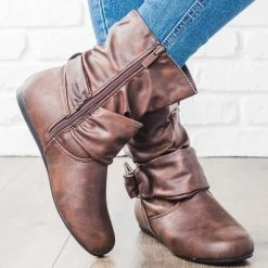Forever Side Buckle Slouchy Boots 17 Forever Side Buckle Slouchy Boots