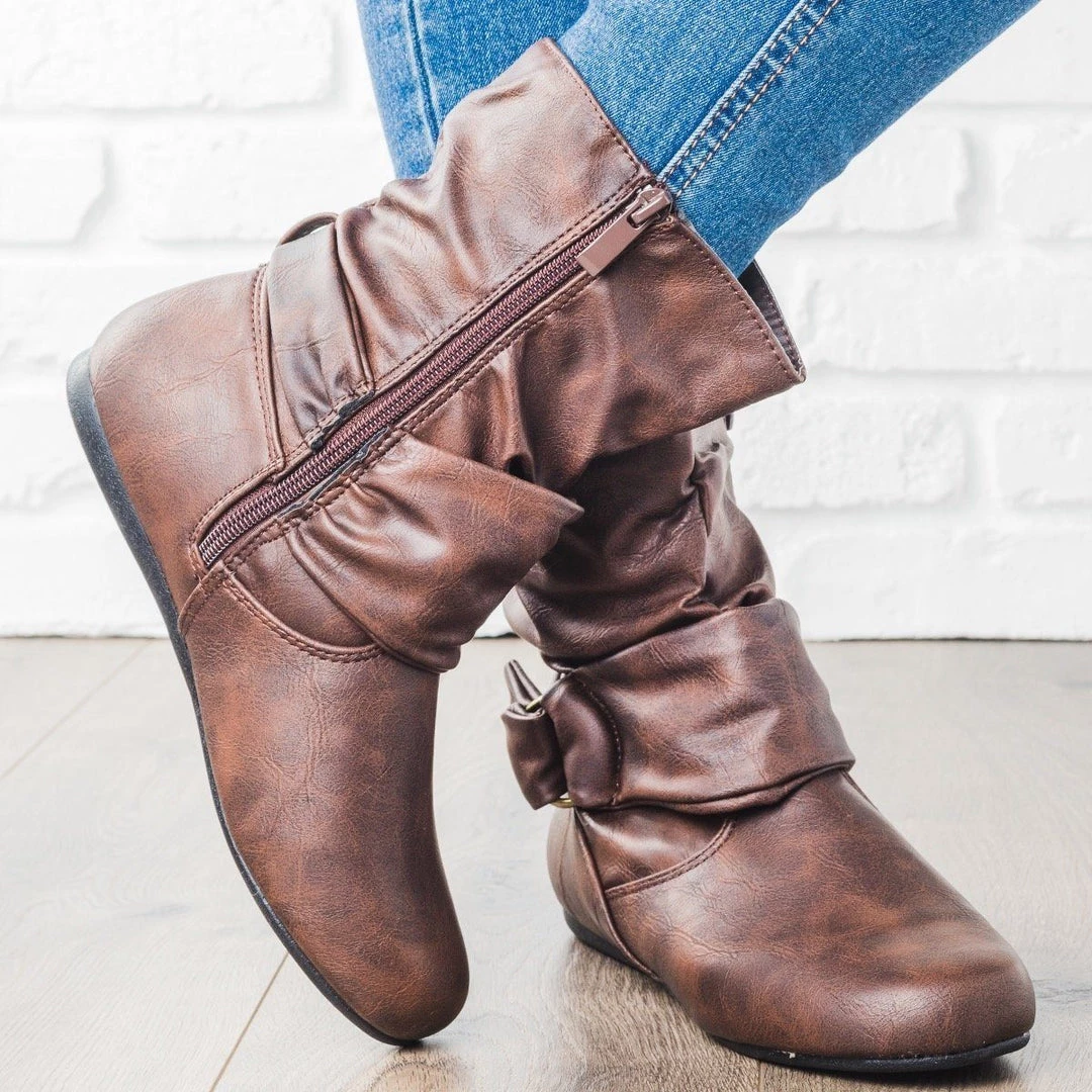 Forever Side Buckle Slouchy Boots 9 Forever Side Buckle Slouchy Boots