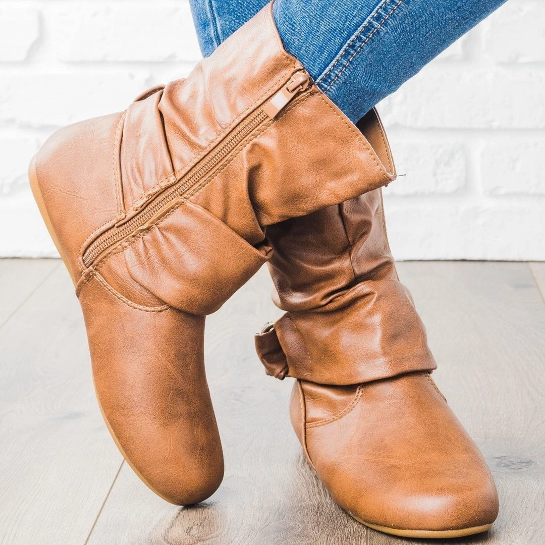 Forever Side Buckle Slouchy Boots 5 Forever Side Buckle Slouchy Boots