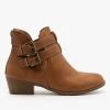 Top Moda Side Cut Buckled Booties Newest Arrivals
