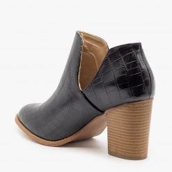 Mata Side Cut Crocodile Print Booties FINAL SALE Newest Arrivals 10 Mata Side Cut Crocodile Print Booties FINAL SALE Newest Arrivals