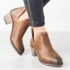 Mata Side Cut-Out Pinhole Booties