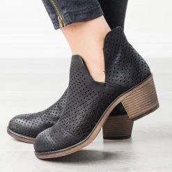 Mata Side Cut-Out Pinhole Booties