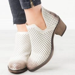 Mata Side Cut-Out Pinhole Booties