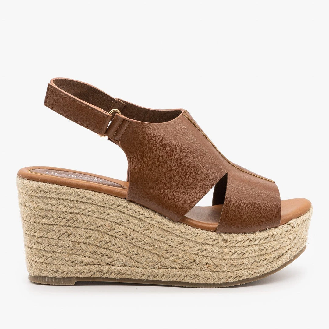 Refresh Newest Arrivals Side Cutout Espadrille Wedges 11 Refresh Newest Arrivals Side Cutout Espadrille Wedges