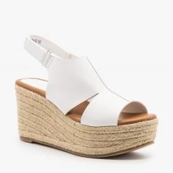 Refresh Newest Arrivals Side Cutout Espadrille Wedges 17 Refresh Newest Arrivals Side Cutout Espadrille Wedges