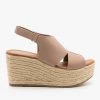 Refresh Newest Arrivals Side Cutout Espadrille Wedges