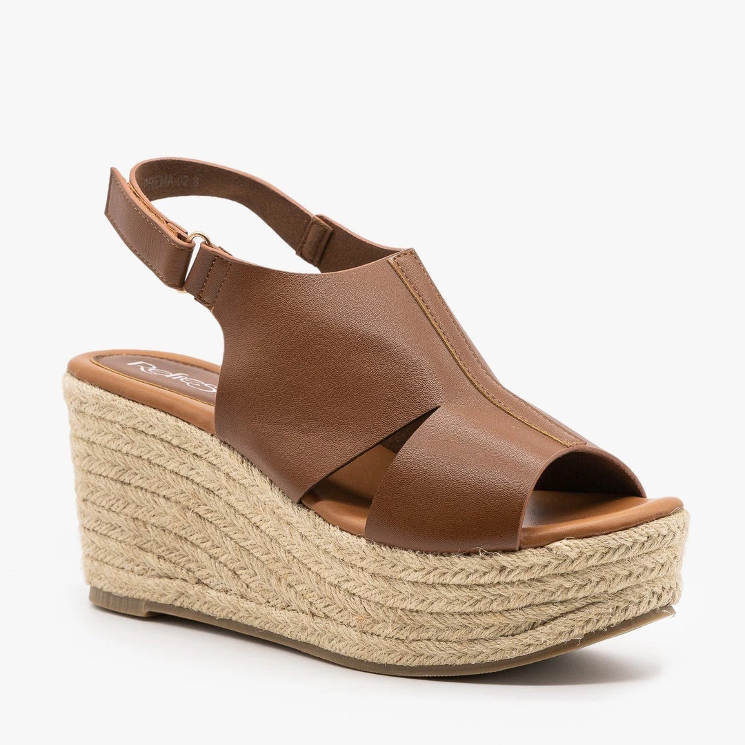 Refresh Newest Arrivals Side Cutout Espadrille Wedges 12 Refresh Newest Arrivals Side Cutout Espadrille Wedges