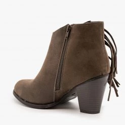 Pierre Dumas Newest Arrivals Side Fringe Heeled Booties