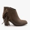 Pierre Dumas Newest Arrivals Side Fringe Heeled Booties